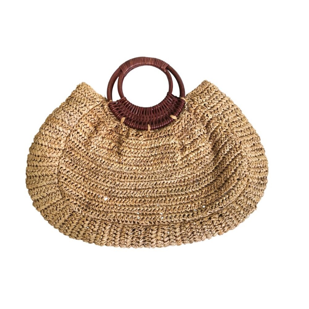 Tommy Bahama Natural Raffia Tote Handbag 20"Lx11"H